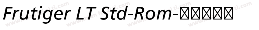 Frutiger LT Std-Rom字体转换